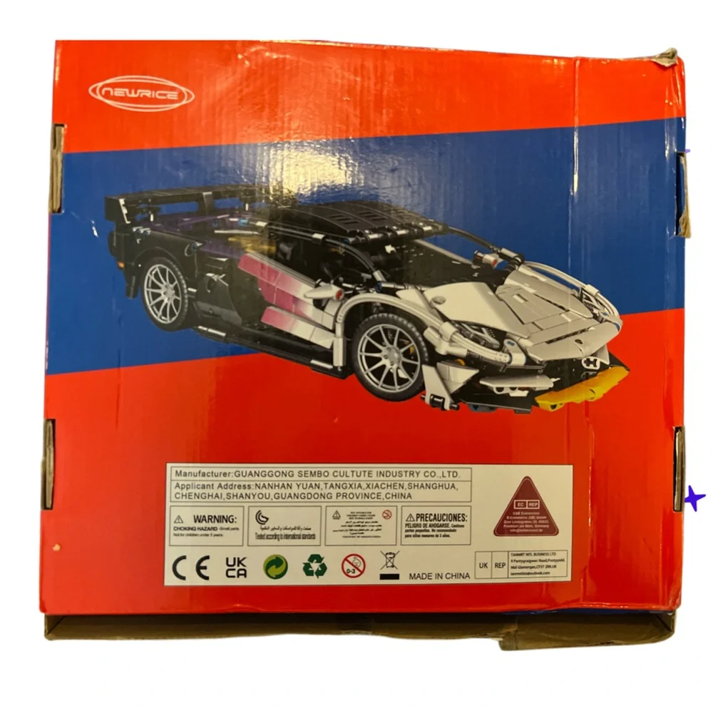 Newrice Technic Sports Car Building Blocks Set 701945 1337pcs‎ New Open Box
